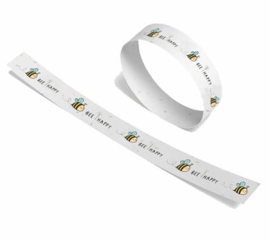 Seeded Paper Wristbands