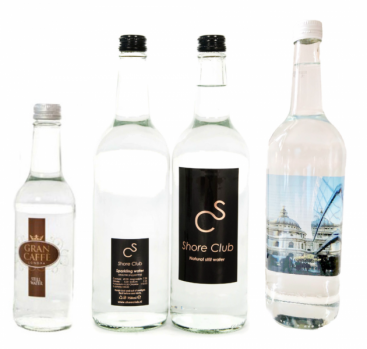 Personalised 330ml Bottled Mineral Water in Eco Glass Bottle