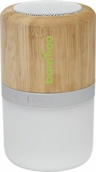 Promotional Aurea Bamboo Bluetooth Speaker with Light