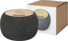 Promotional Ecofiber Bamboo/RPET Bluetooth Speaker and Wireless 