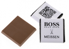 Promotional Neapolitan Chocolate With Single Colour Print